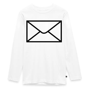 mail_post__f1 - T-shirt manches longues Premium Ado - blanc - Devant - AI Model Kid Female (0cm)