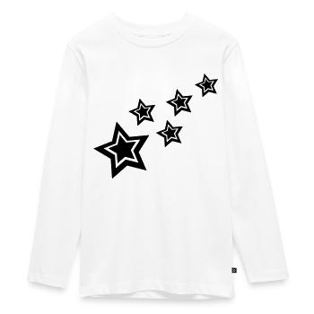 stars - Teenager Premium Bio Langarmshirt - Weiß - Vorne - AI Model Kid Female (0cm)