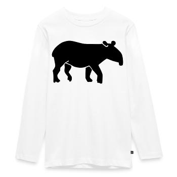 Tapir - T-shirt manches longues Premium Ado - blanc - Devant - AI Model Kid Female (0cm)