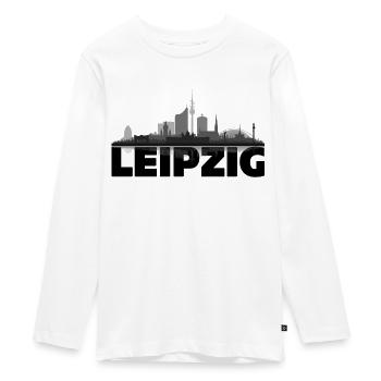 Leipzig 02 - Teenager Premium Organic Long Sleeve Shirt - white - Front - AI Model Kid Female (0cm)