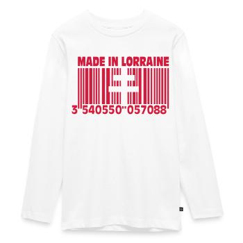 Made in Lorraine II - Teenager Premium Organic Long Sleeve Shirt - white - Front - AI Model Kid Female (0cm)