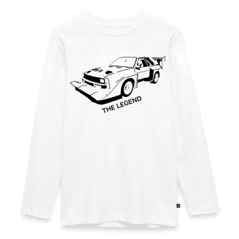 Auto car - Teenager Premium Bio Langarmshirt - Weiß - Vorne - AI Model Kid Female (0cm)
