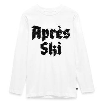 Apres Ski - Teenager Premium Bio Langarmshirt - Weiß - Vorne - AI Model Kid Female (0cm)