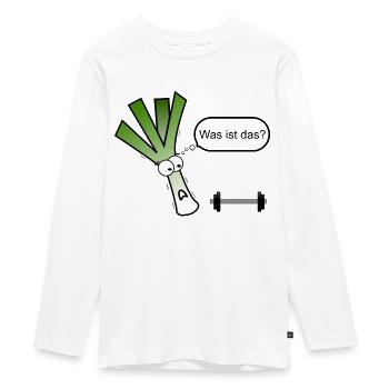 Lauch - Teenager Premium Bio Langarmshirt - Weiß - Vorne - AI Model Kid Female (0cm)