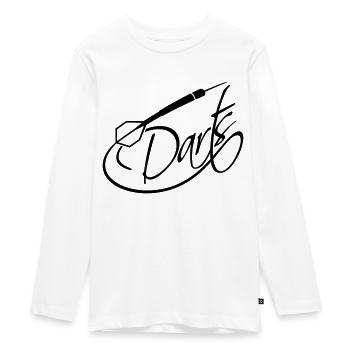Darts Logo-Design - T-shirt manches longues Premium Ado - blanc - Devant - AI Model Kid Female (0cm)