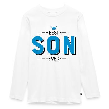 Meilleur fils - T-shirt manches longues Premium Ado - blanc - Devant - AI Model Kid Female (0cm)