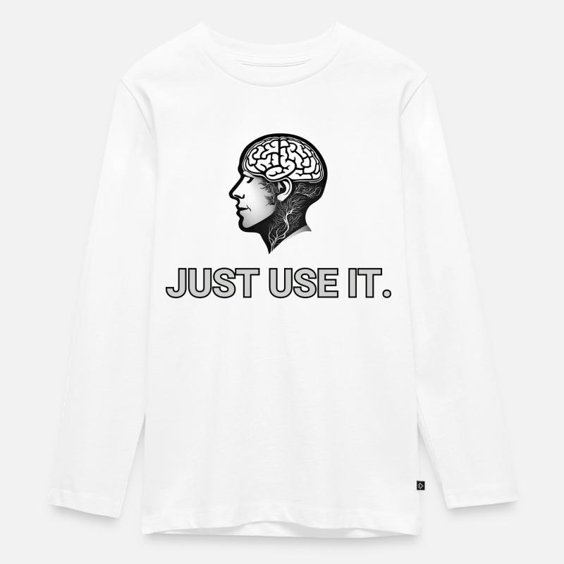 IL SUFFIT DE L’UTILISER - T-shirt manches longues Premium Ado - blanc