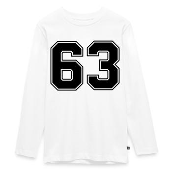 63 - Teenager Premium Bio Langarmshirt - Weiß - Vorne - AI Model Kid Female (0cm)