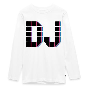 DJ - Teenager Premium Bio Langarmshirt - Weiß - Vorne - AI Model Kid Female (0cm)