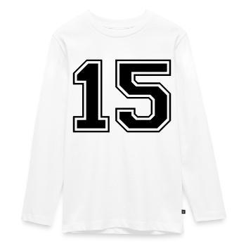 15 - Teenager Premium Organic Long Sleeve Shirt - white - Front - AI Model Kid Female (0cm)