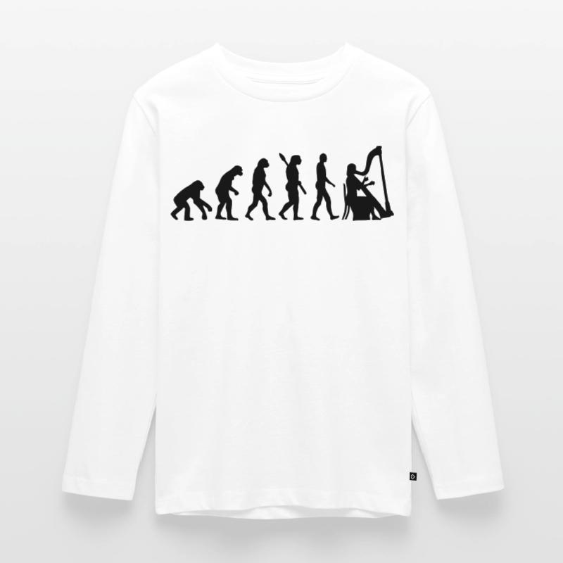 Evolution Harp Teenager Premium Organic Long Sleeve Shirt