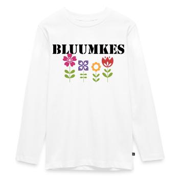 colourful design bluumkes Brabant - Teenager Premium Organic Long Sleeve Shirt - white - Front - AI Model Kid Female (0cm)