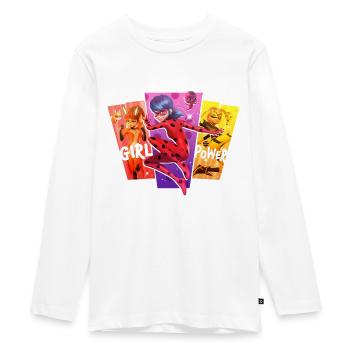 Miraculous Girl Power Ladybug Superhelden - Teenager Premium Bio Langarmshirt - Weiß - Vorne - AI Model Kid Female (0cm)