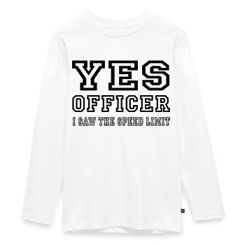 Voiture - T-shirt manches longues Premium Ado - blanc - Devant - AI Model Kid Female (0cm)