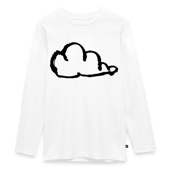 wolke - Teenager Premium Bio Langarmshirt - Weiß - Vorne - AI Model Kid Female (0cm)
