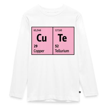 Periodic Table of the Elements CuTe cute cute nice - Teenager Premium Organic Long Sleeve Shirt - white - Front - AI Model Kid Female (0cm)