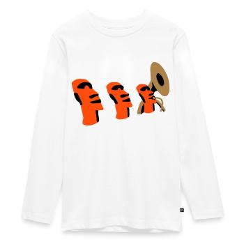 sousaphone rapa nui - T-shirt manches longues Premium Ado - blanc - Devant - AI Model Kid Female (0cm)