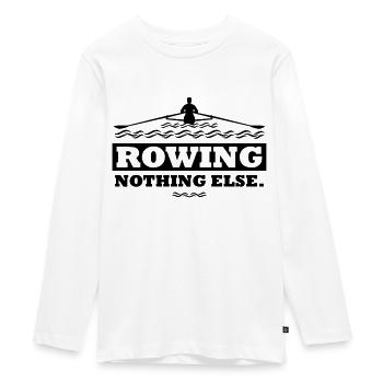 rowing nothing else Rudern Skull Boot Skiff - T-shirt manches longues Premium Ado - blanc - Devant - AI Model Kid Female (0cm)