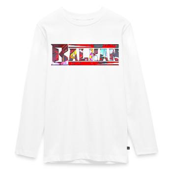 exyu balkan rock bosna croatia serbia - Teenager Premium Organic Long Sleeve Shirt - white - Front - AI Model Kid Female (0cm)