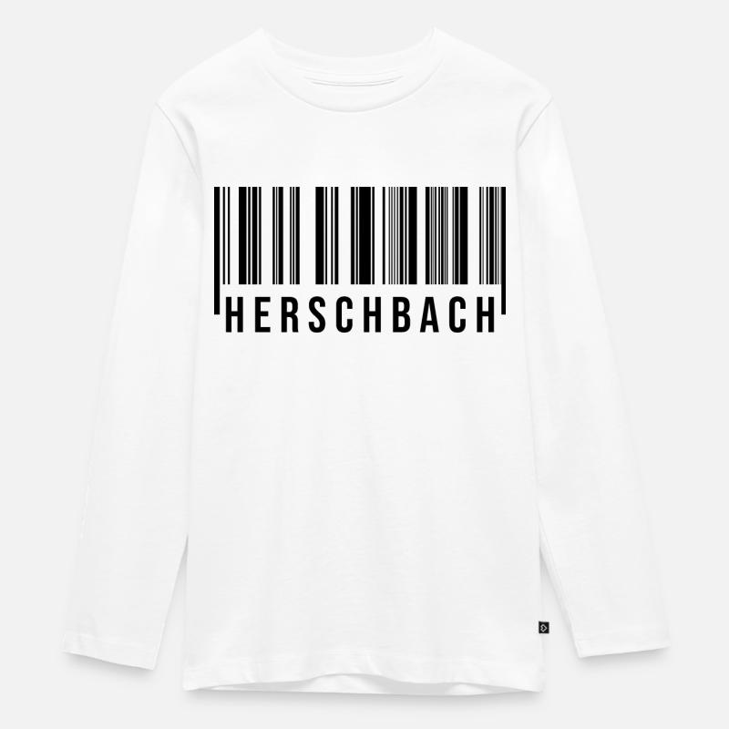 Herschbach Westerwald - Teenager Premium Bio Langarmshirt - Weiß