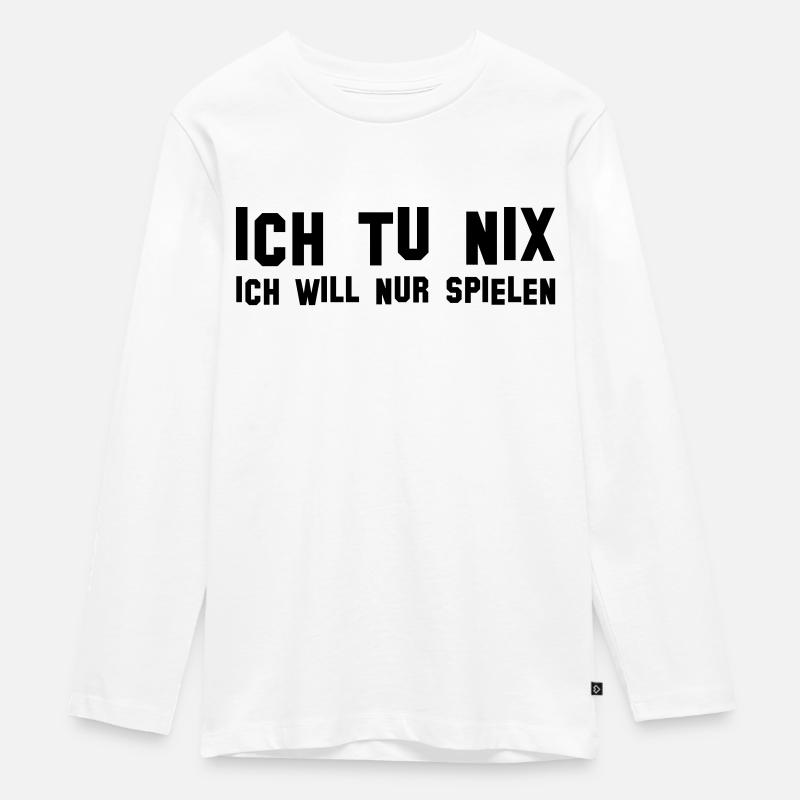 Je fais NIX - T-shirt manches longues Premium Ado - blanc