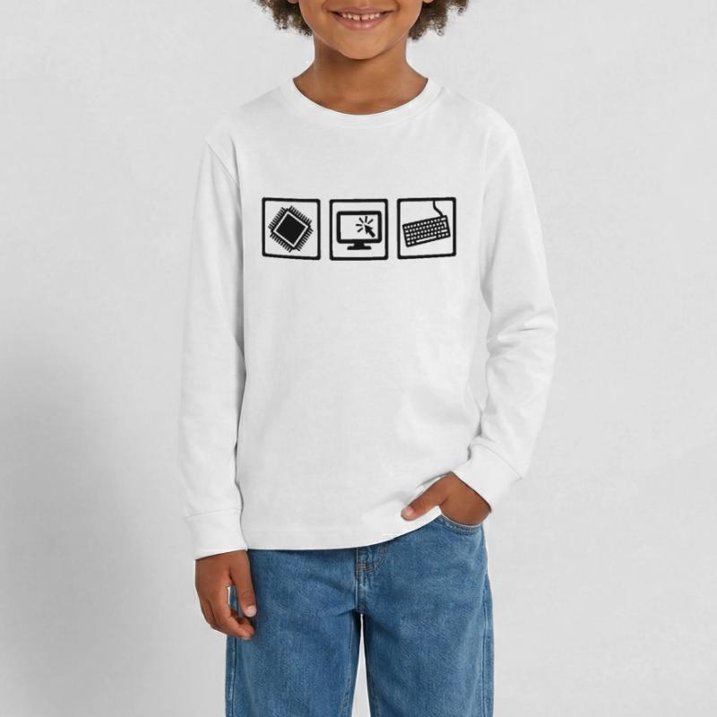 Programmierer Teenager Premium Bio Langarmshirt
