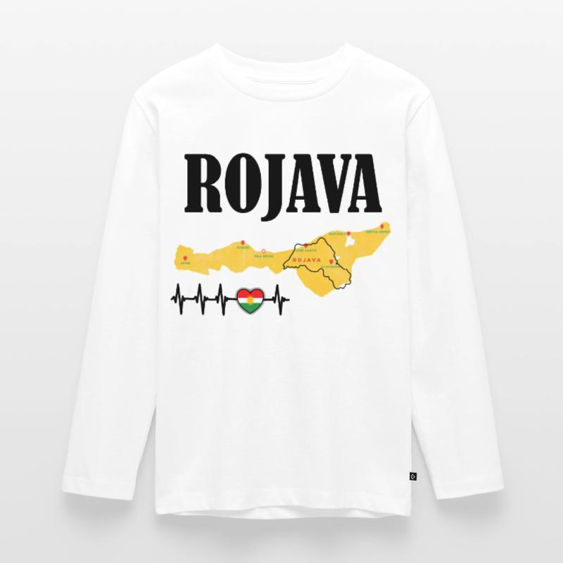 Kurdistan Rojava Kurde Kurdisch Geschenk Teenager Premium Bio Langarmshirt
