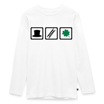 Schornsteinfeger - Teenager Premium Bio Langarmshirt - Weiß - Vorne - AI Model Kid Female (0cm)
