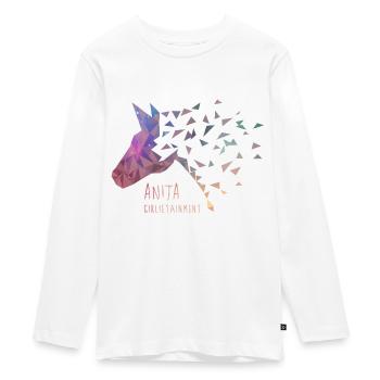 Anita Girlie Intertainment Galaxy - T-shirt manches longues Premium Ado - blanc - Devant - AI Model Kid Female (0cm)
