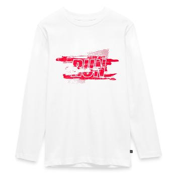 Courir run - T-shirt manches longues Premium Ado - blanc - Devant - AI Model Kid Female (0cm)