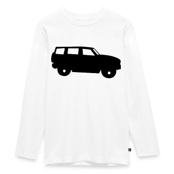 auto - T-shirt manches longues Premium Ado - blanc - Devant - AI Model Kid Female (0cm)