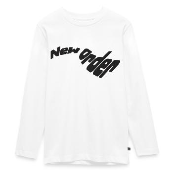 New Order - Teenager Premium Bio Langarmshirt - Weiß - Vorne - AI Model Kid Female (0cm)