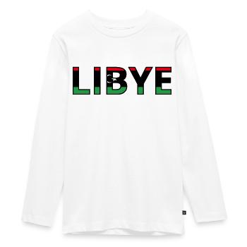 Drapeau Libye - T-shirt manches longues Premium Ado - blanc - Devant - AI Model Kid Female (0cm)