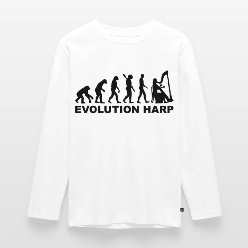 Evolution Harp Teenager Premium Organic Long Sleeve Shirt
