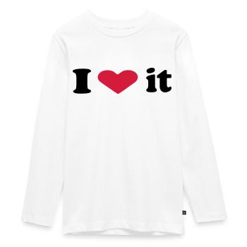 i heart it - Teenager Premium Bio Langarmshirt - Weiß - Vorne - AI Model Kid Female (0cm)