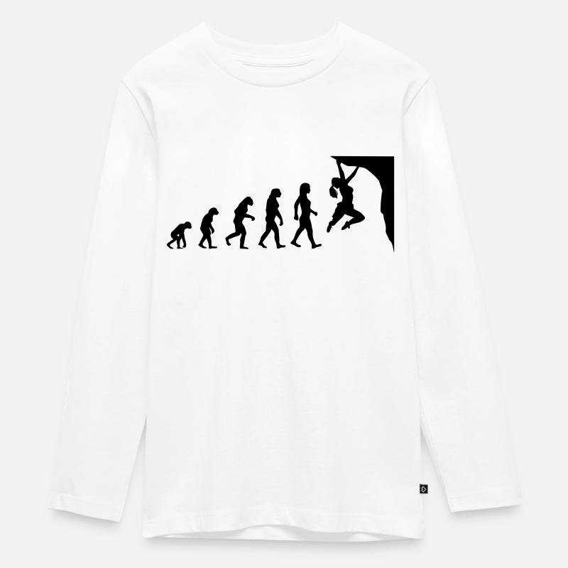 Evolution femme escalade bloc - T-shirt manches longues Premium Ado - blanc