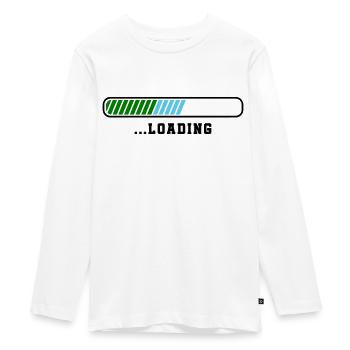 Loading - Teenager Premium Organic Long Sleeve Shirt - white - Front - AI Model Kid Female (0cm)