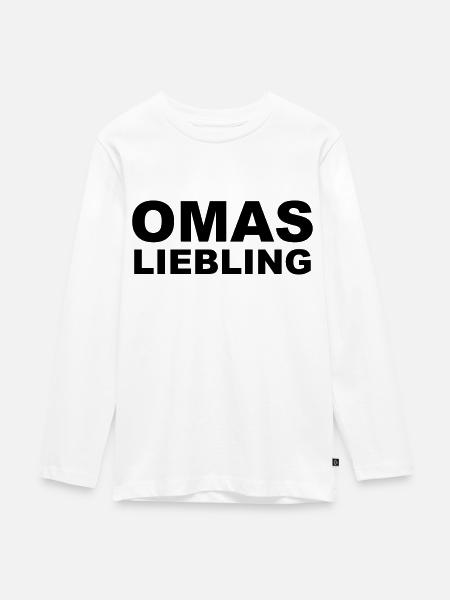 Omas Liebling - Teenager Premium Bio Langarmshirt - Weiß