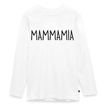 MAMMAMIA - Teenager Premium Bio Langarmshirt - Weiß - Vorne - AI Model Kid Female (0cm)