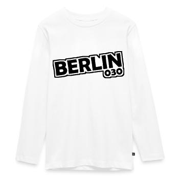 Berlin - 030 - Capitale - Allemagne - Indicatif régional - T-shirt manches longues Premium Ado - blanc - Devant - AI Model Kid Female (0cm)