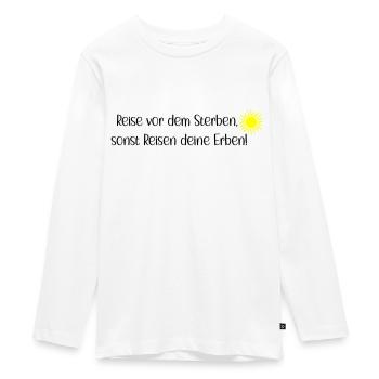 Reise vor dem Sterben - Teenager Premium Bio Langarmshirt - Weiß - Vorne - AI Model Kid Female (0cm)