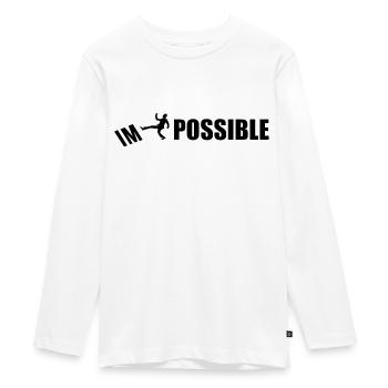 IMPOSSIBLE - T-shirt manches longues Premium Ado - blanc - Devant - AI Model Kid Female (0cm)