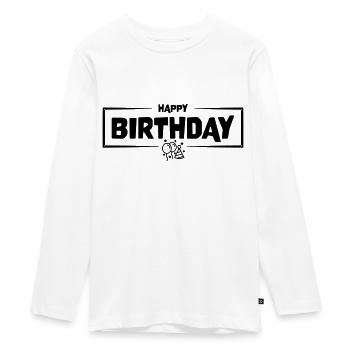joyeux anniversaire - T-shirt manches longues Premium Ado - blanc - Devant - AI Model Kid Female (0cm)