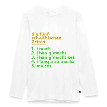 Les cinq époques souabes - T-shirt manches longues Premium Ado - blanc - Devant - AI Model Kid Female (0cm)