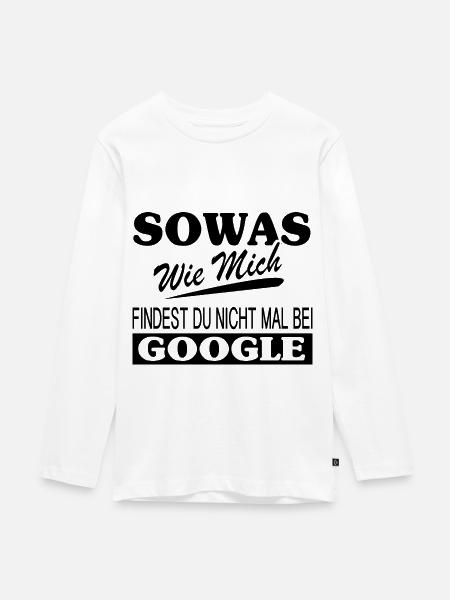 Lustige Sprüche - Teenager Premium Bio Langarmshirt - Weiß