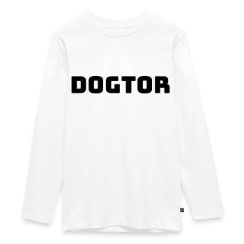 dogtor vet veterinarian - Teenager Premium Organic Long Sleeve Shirt - white - Front - AI Model Kid Female (0cm)