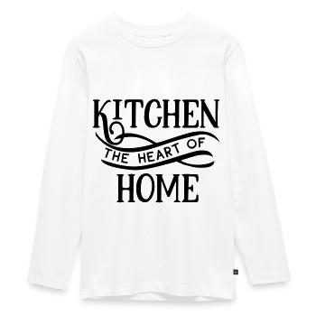 Küche Haushalt Kochen Essen Geschenk - Teenager Premium Bio Langarmshirt - Weiß - Vorne - AI Model Kid Female (0cm)