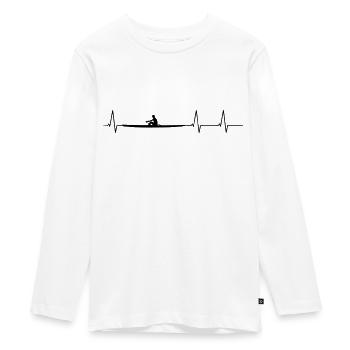 ECG rowing - Teenager Premium Organic Long Sleeve Shirt - white - Front - AI Model Kid Female (0cm)