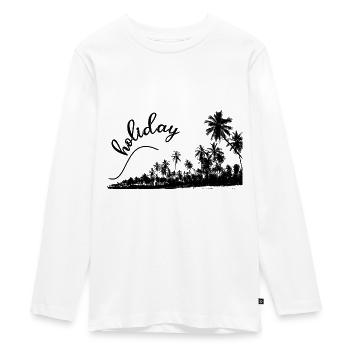 holiday - Teenager Premium Organic Long Sleeve Shirt - white - Front - AI Model Kid Female (0cm)