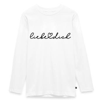 Liebe dich - Teenager Premium Bio Langarmshirt - Weiß - Vorne - AI Model Kid Female (0cm)